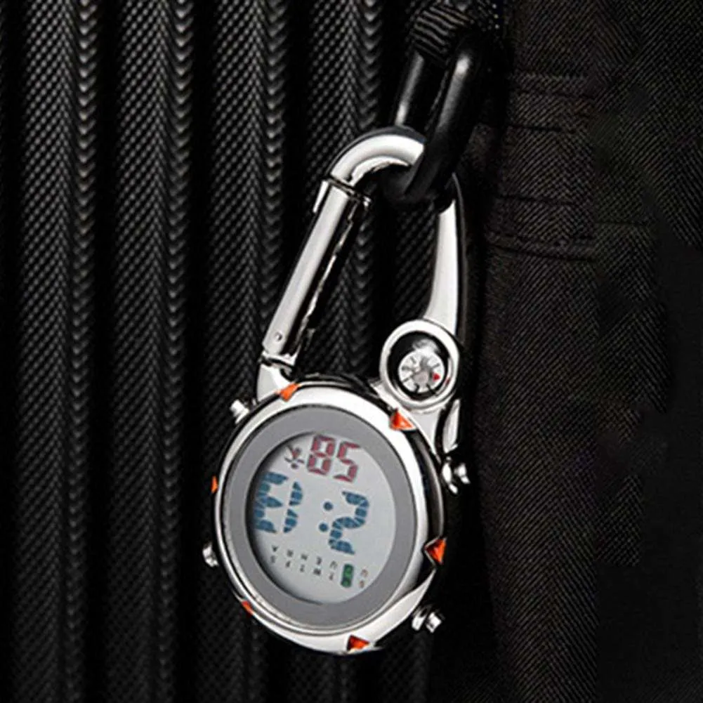 Clip On Carabiner Digital Sports Watches Quartz 
