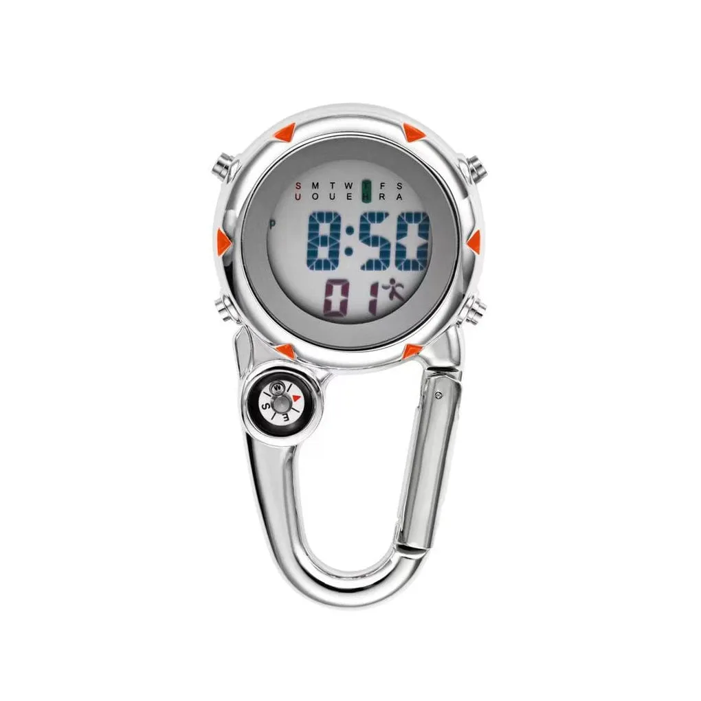 Clip On Carabiner Digital Sports Watches Quartz 