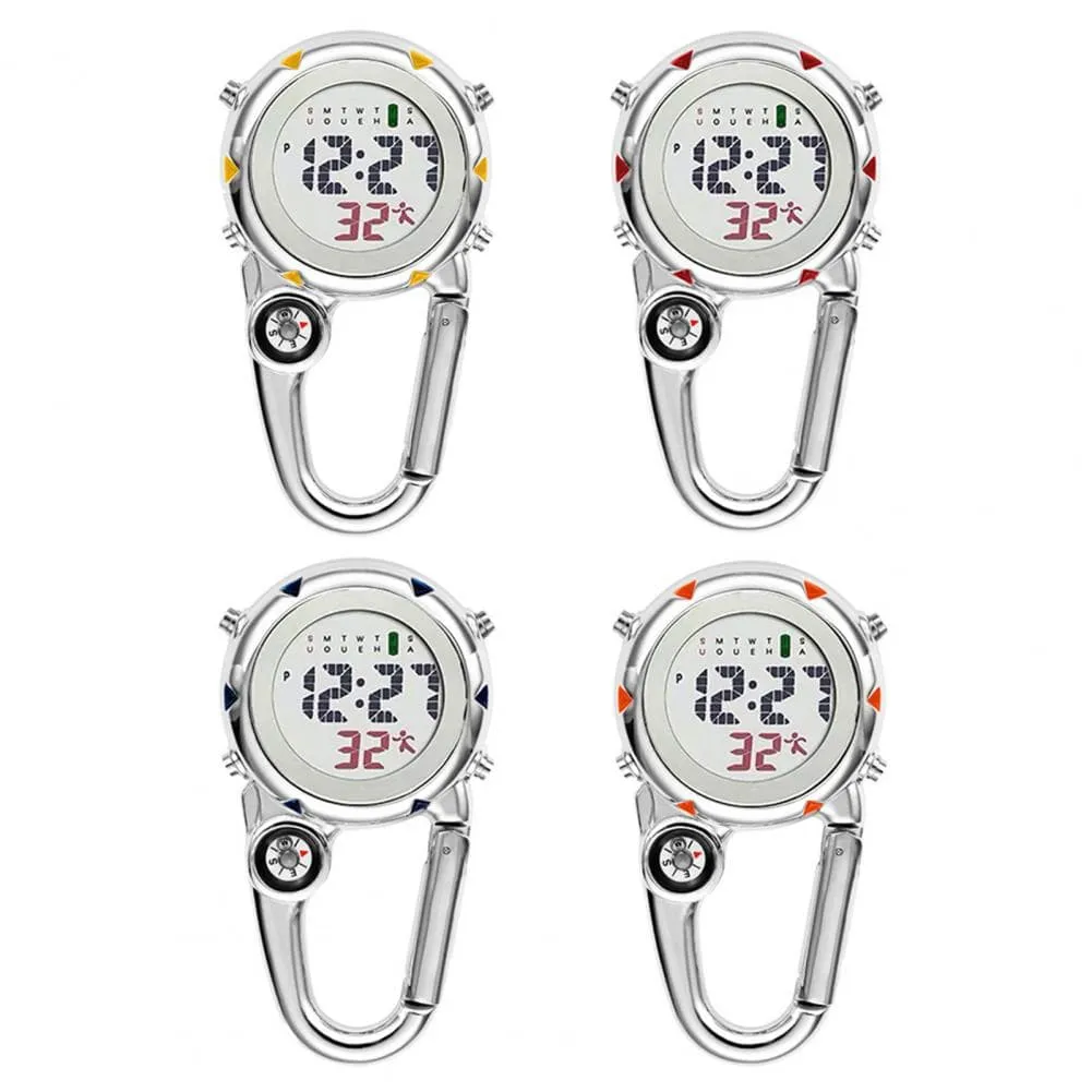 Clip On Carabiner Digital Sports Watches Quartz 