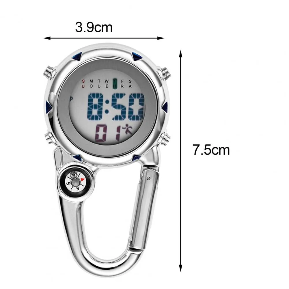 Clip On Carabiner Digital Sports Watches Quartz 