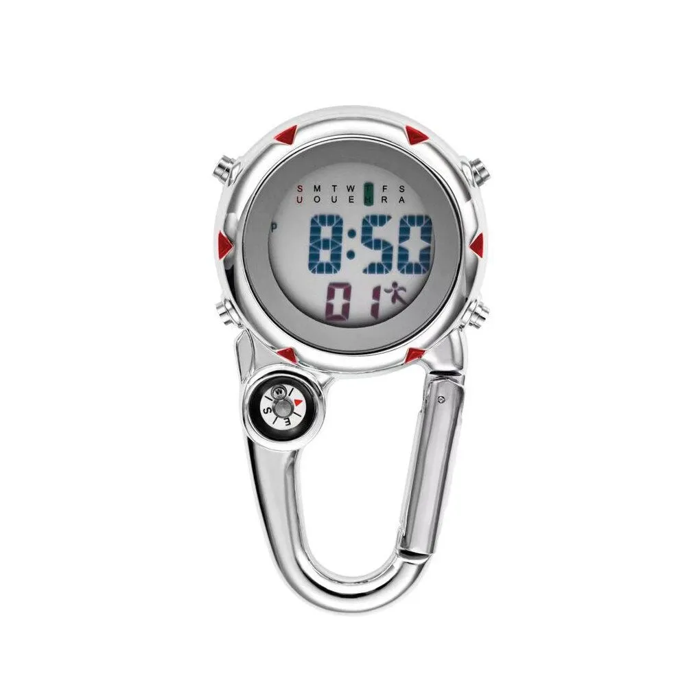 Clip On Carabiner Digital Sports Watches Quartz 