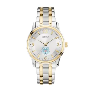 Coast Guard Seal Men's Bulova Stainless Steel Bracelet Watch (Silver/Gold)*