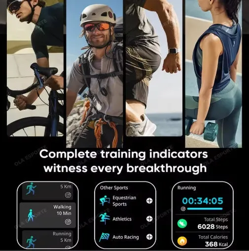 Comparable to the Apple Watch Smart Watch Heart Rate Boold Pressure Full Touch Screen Bluetooth Call Waterproof Watches Sport Fitness Tracker Smartwatch Voice Assistant