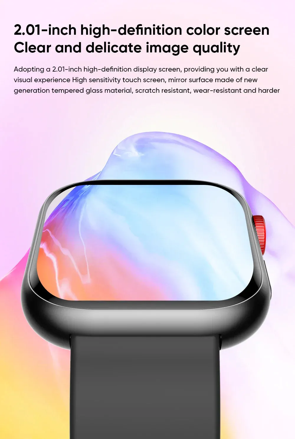 Comparable to the Apple Watch Smart Watch Heart Rate Boold Pressure Full Touch Screen Bluetooth Call Waterproof Watches Sport Fitness Tracker Smartwatch Voice Assistant