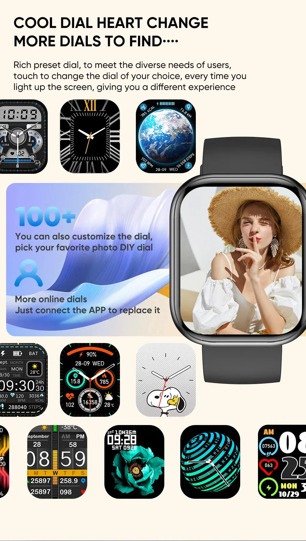 Comparable to the Apple Watch Smart Watch Heart Rate Boold Pressure Full Touch Screen Bluetooth Call Waterproof Watches Sport Fitness Tracker Smartwatch Voice Assistant