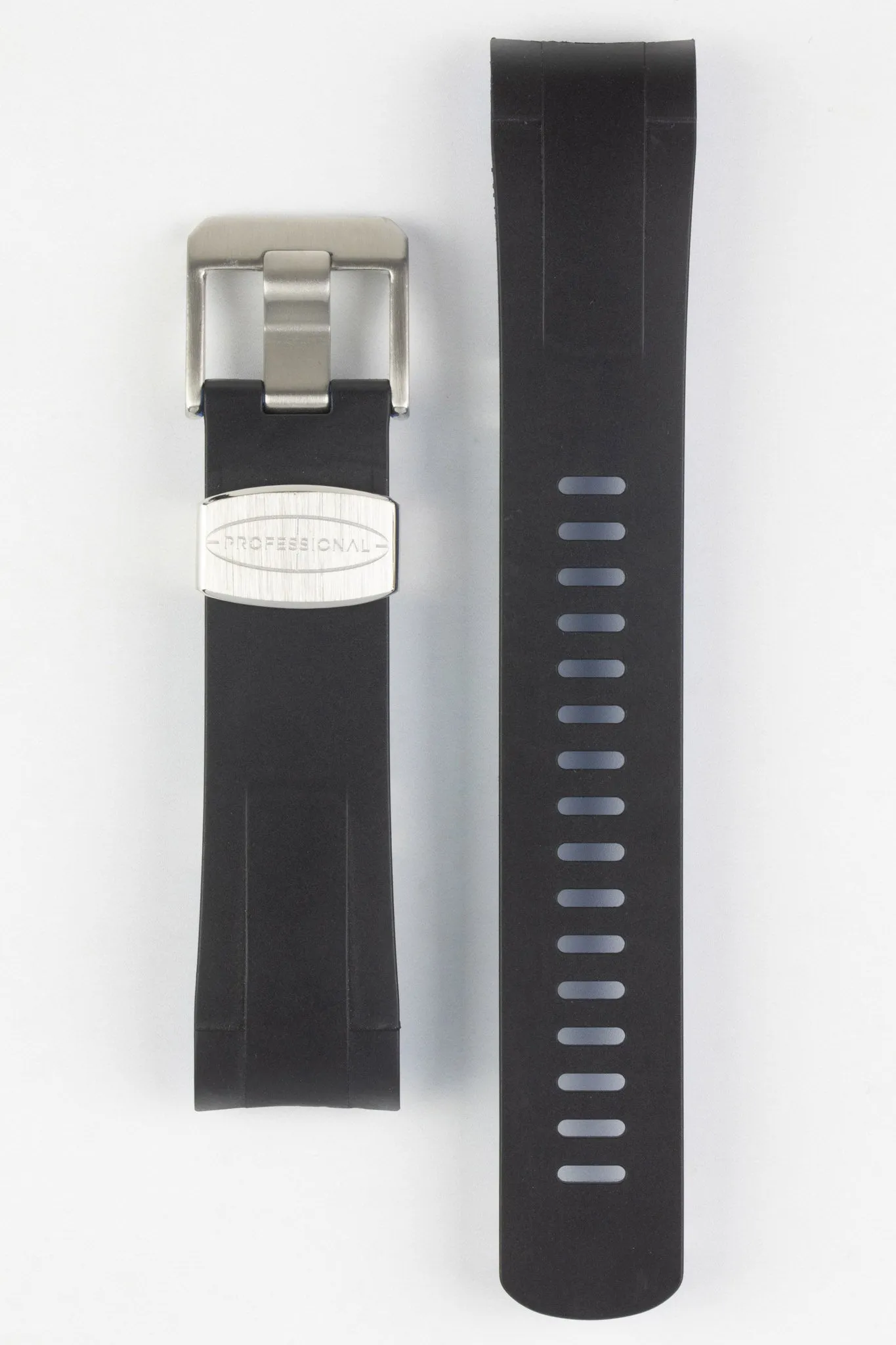 CRAFTER BLUE TD01 Rubber Watch Strap for Tudor Black Bay Series – BLACK & BLUE