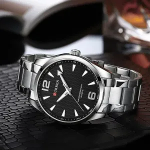 Curren 8434 - Silver Black