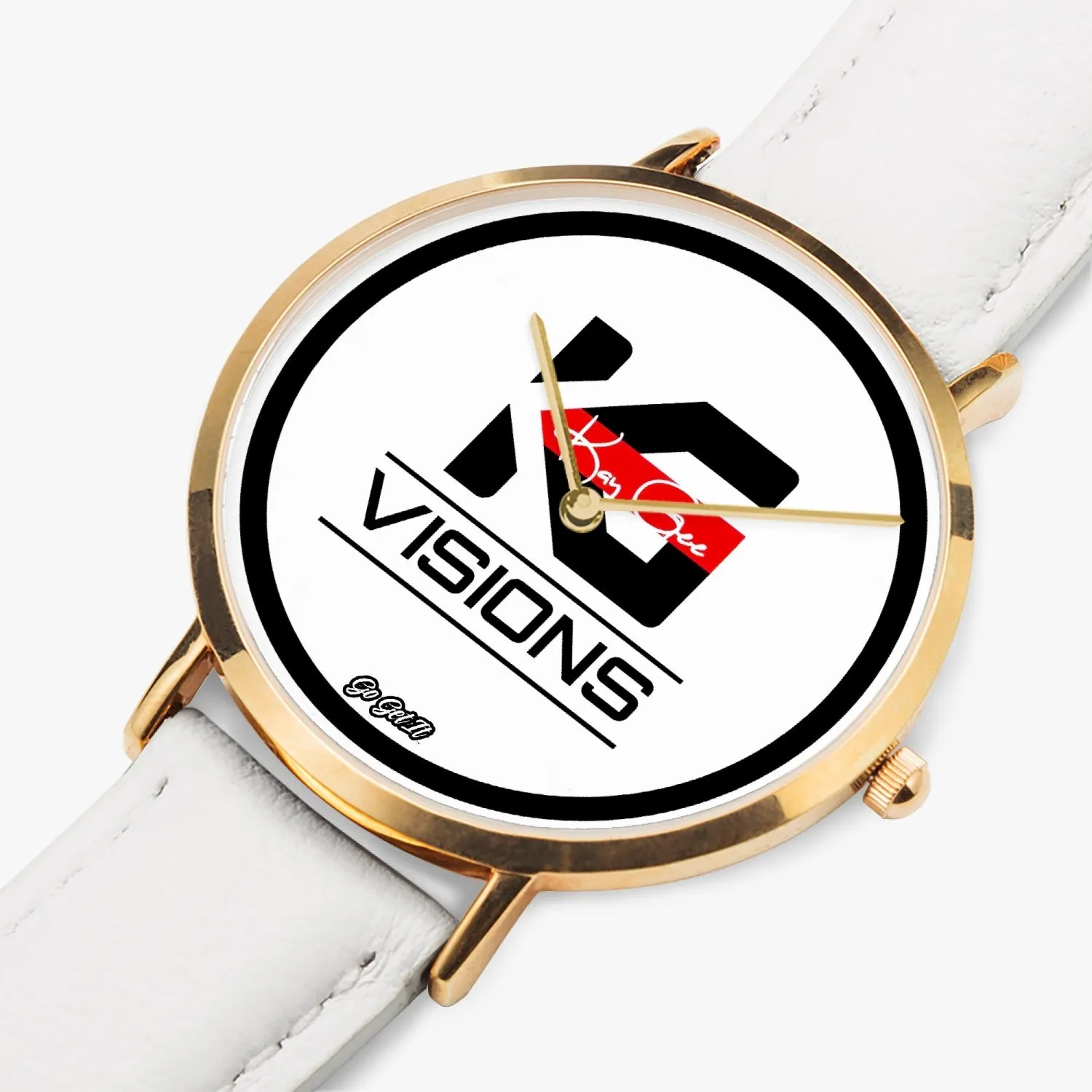 Custom KG Visions Leather Quartz (Rose Gold) [33mm-41mm]