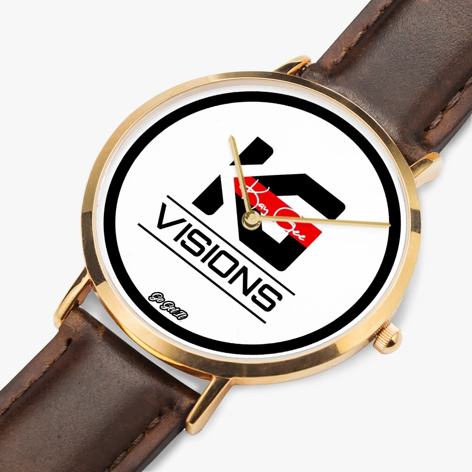 Custom KG Visions Leather Quartz (Rose Gold) [33mm-41mm]