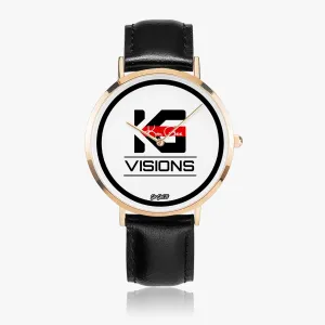 Custom KG Visions Leather Quartz (Rose Gold) [33mm-41mm]