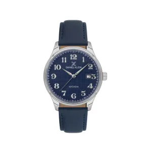Daniel Klein Arcadia Men's Analog Watch Blue Genuine Leather  DK.6.14051