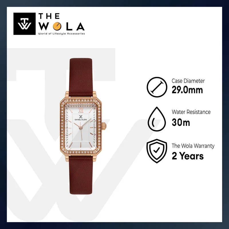 Daniel Klein Premium Women's Analog Watch Brown Genuine Leather  DK.1.13971