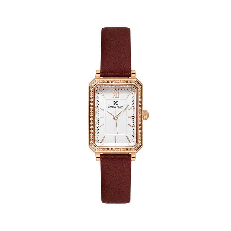 Daniel Klein Premium Women's Analog Watch Brown Genuine Leather  DK.1.13971