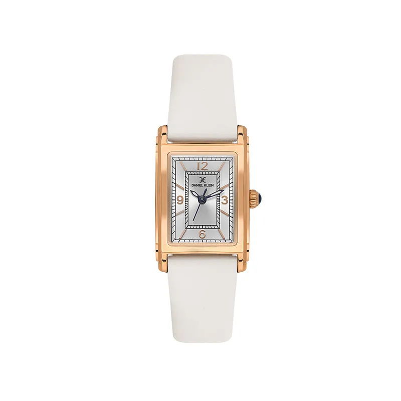 Daniel Klein Premium Women's Analog Watch White Genuine Leather  DK.1.13937