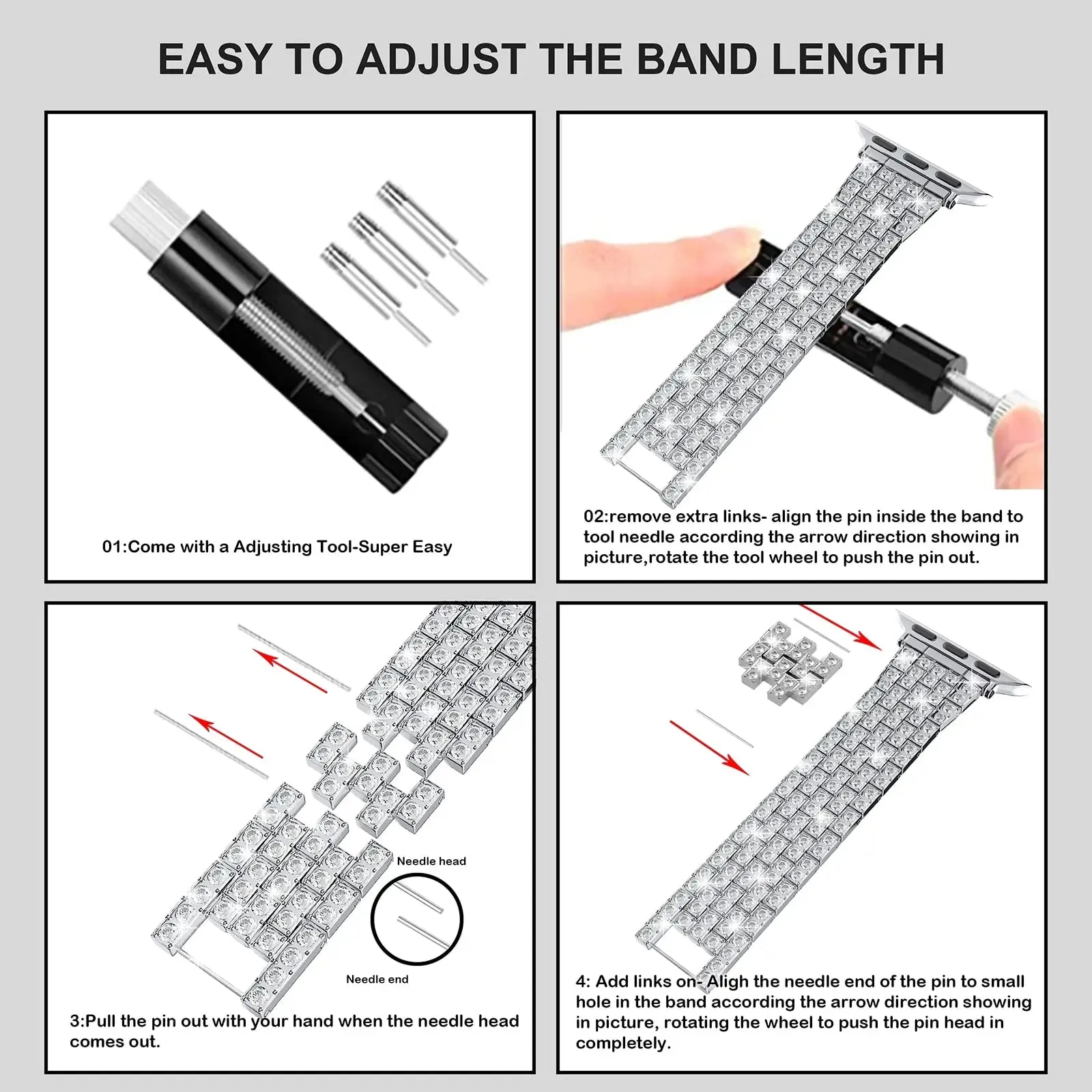 Diamond Style Jewelry Strap   Case