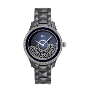 Dior Viii Grand Bal Watch In Black Ceramic and Diamonds