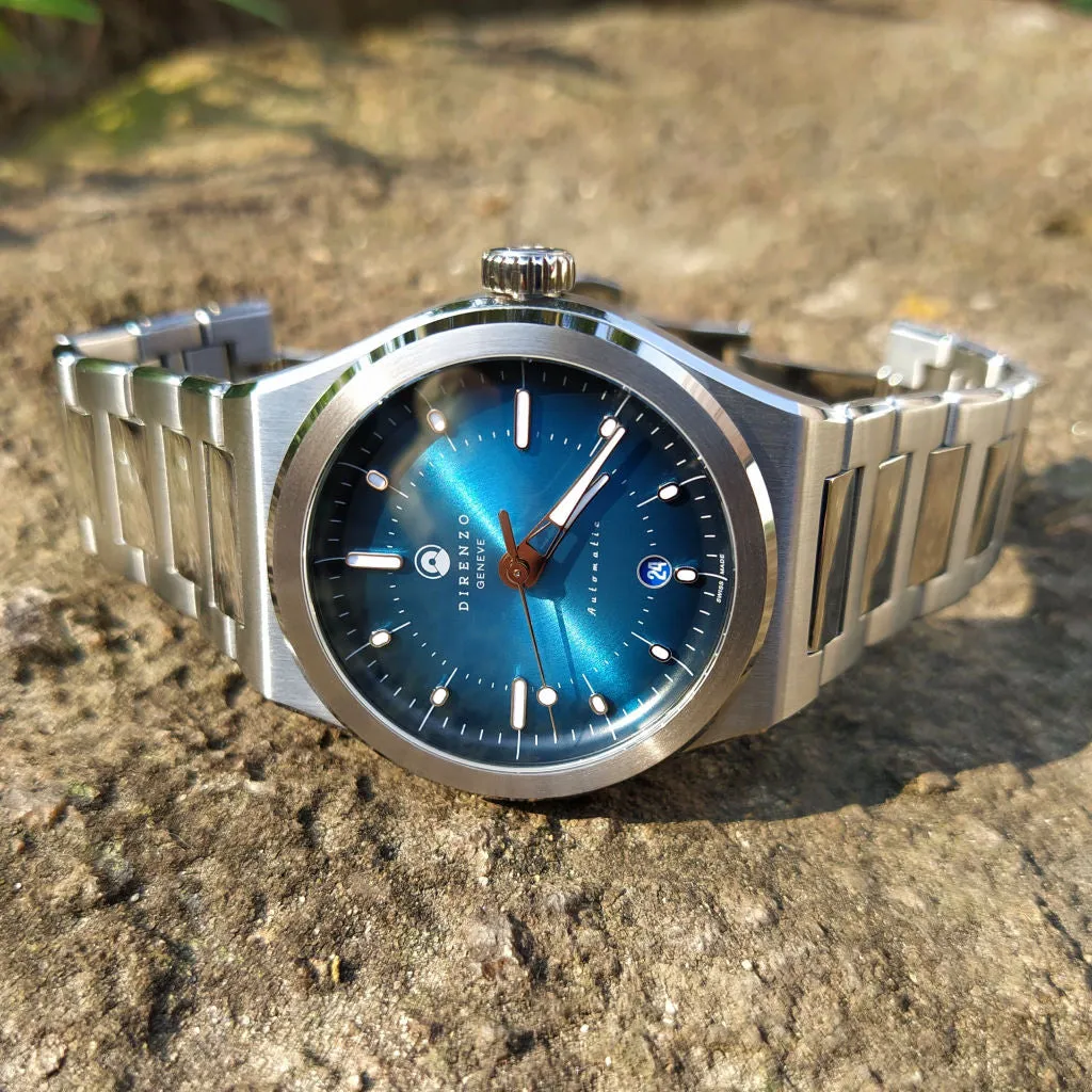 Direnzo DRZ04 Mondial Blue - Swiss&nbsp;Made Sports&nbsp;Dress&nbsp;Watch