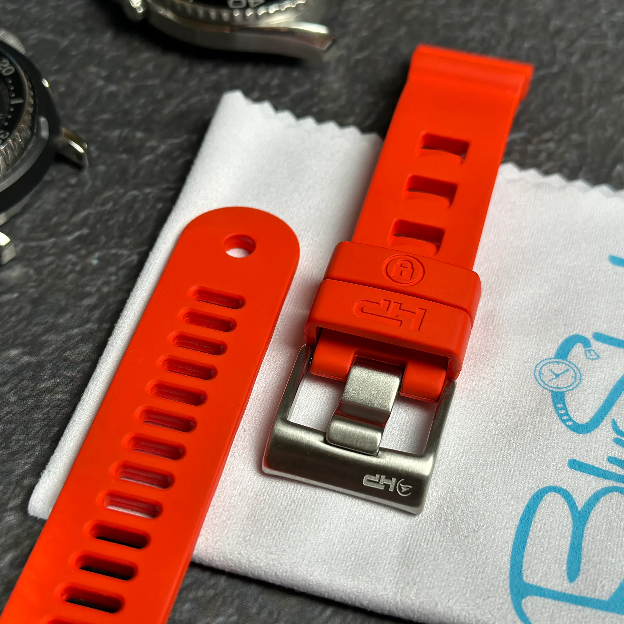 Divecore - American FKM - HP Professional Diving Watch Strap - Orange
