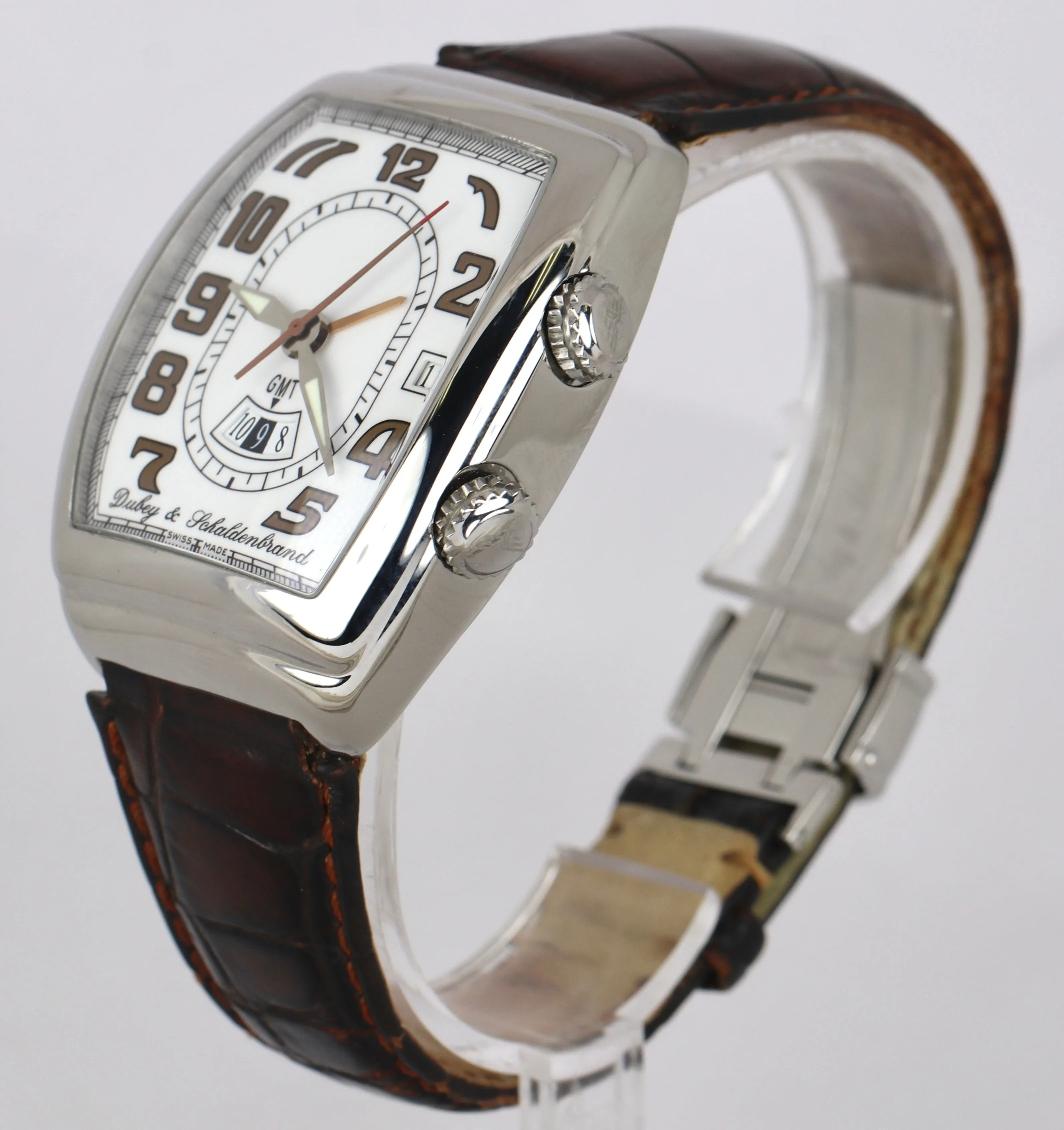 Dubey & Schaldenbrand Sonnerie Alarm GMT Stainless Steel 38mm Automatic Watch