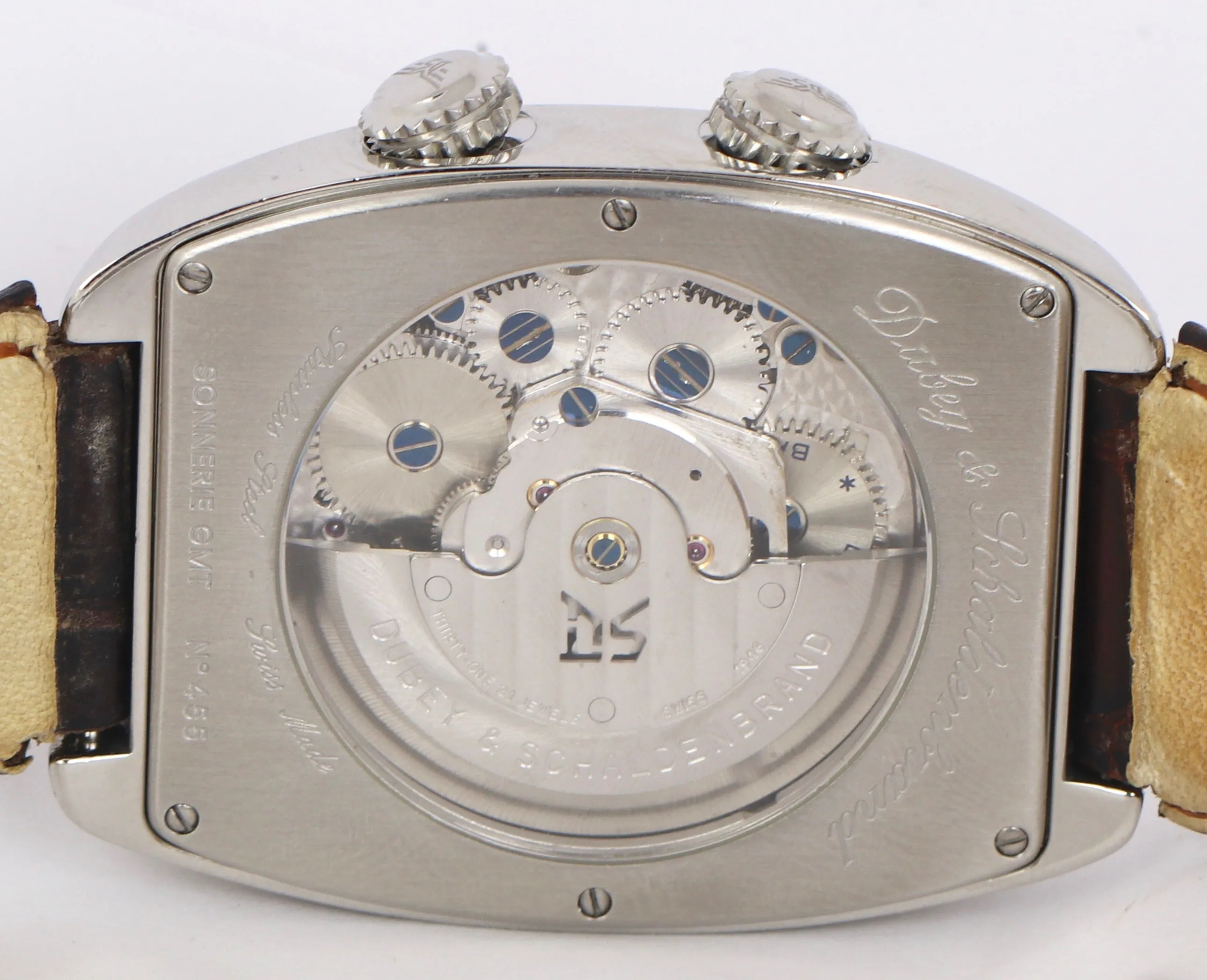 Dubey & Schaldenbrand Sonnerie Alarm GMT Stainless Steel 38mm Automatic Watch