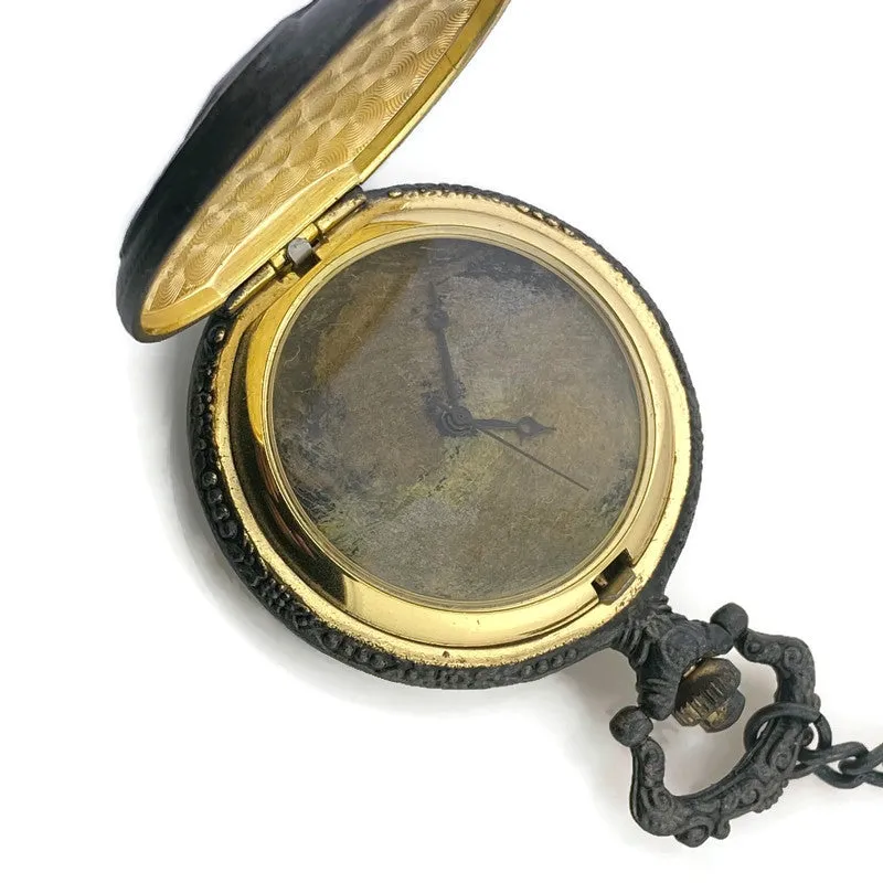 Eagle Pocket Watch with Cover, Multicolor Dial