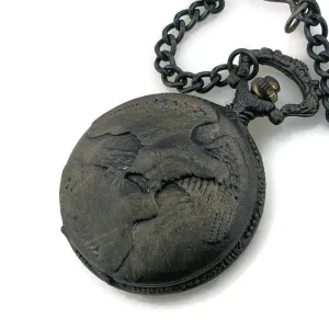 Eagle Pocket Watch with Cover, Multicolor Dial