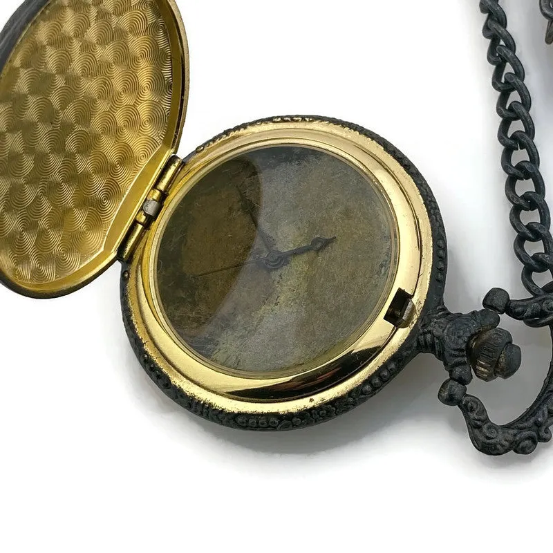 Eagle Pocket Watch with Cover, Multicolor Dial