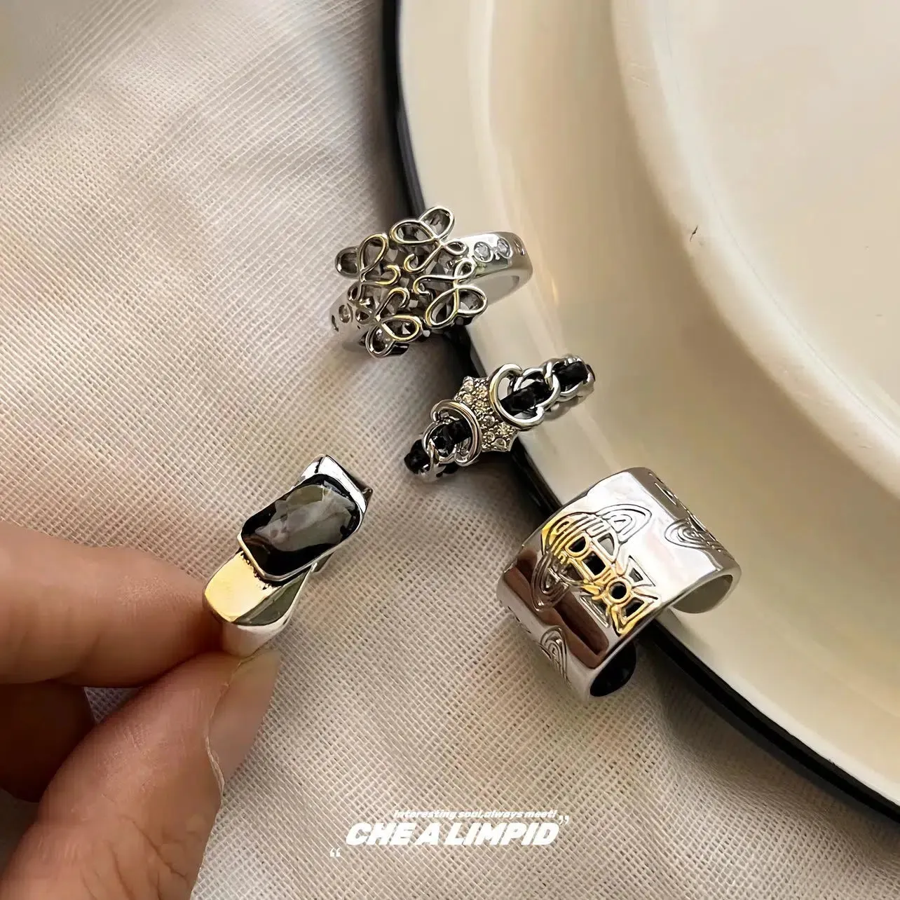 Elegant Creative Designer Rings Set
