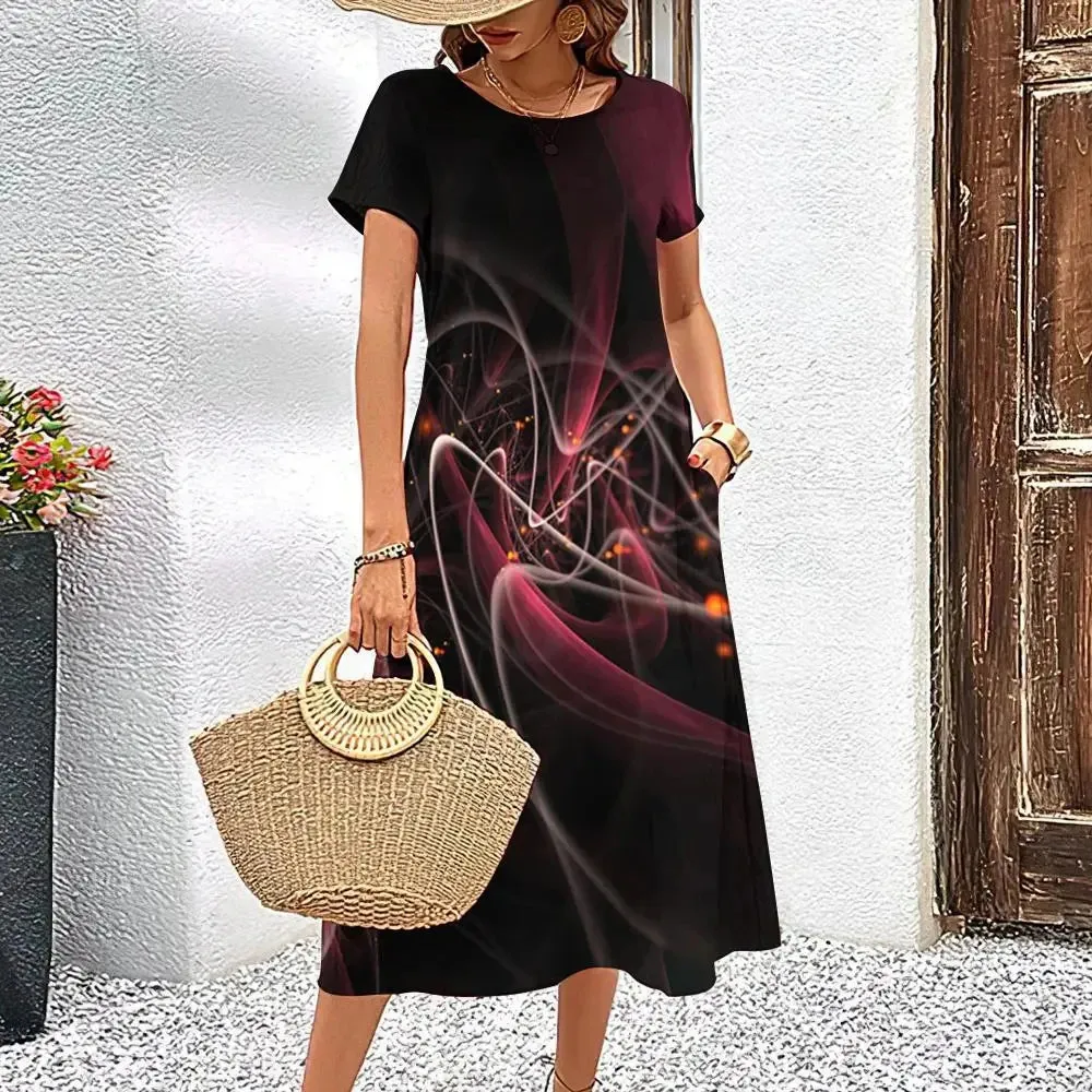 Elegant Women’s Printed Dress