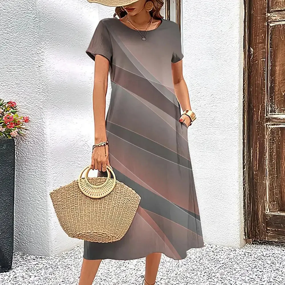 Elegant Women’s Printed Dress