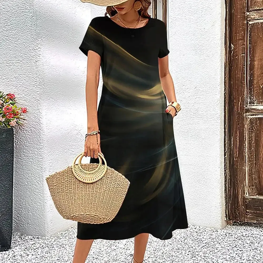 Elegant Women’s Printed Dress