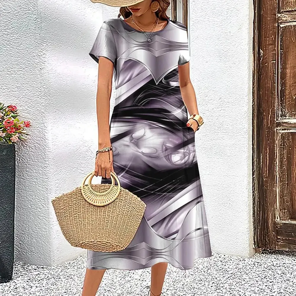 Elegant Women’s Printed Dress
