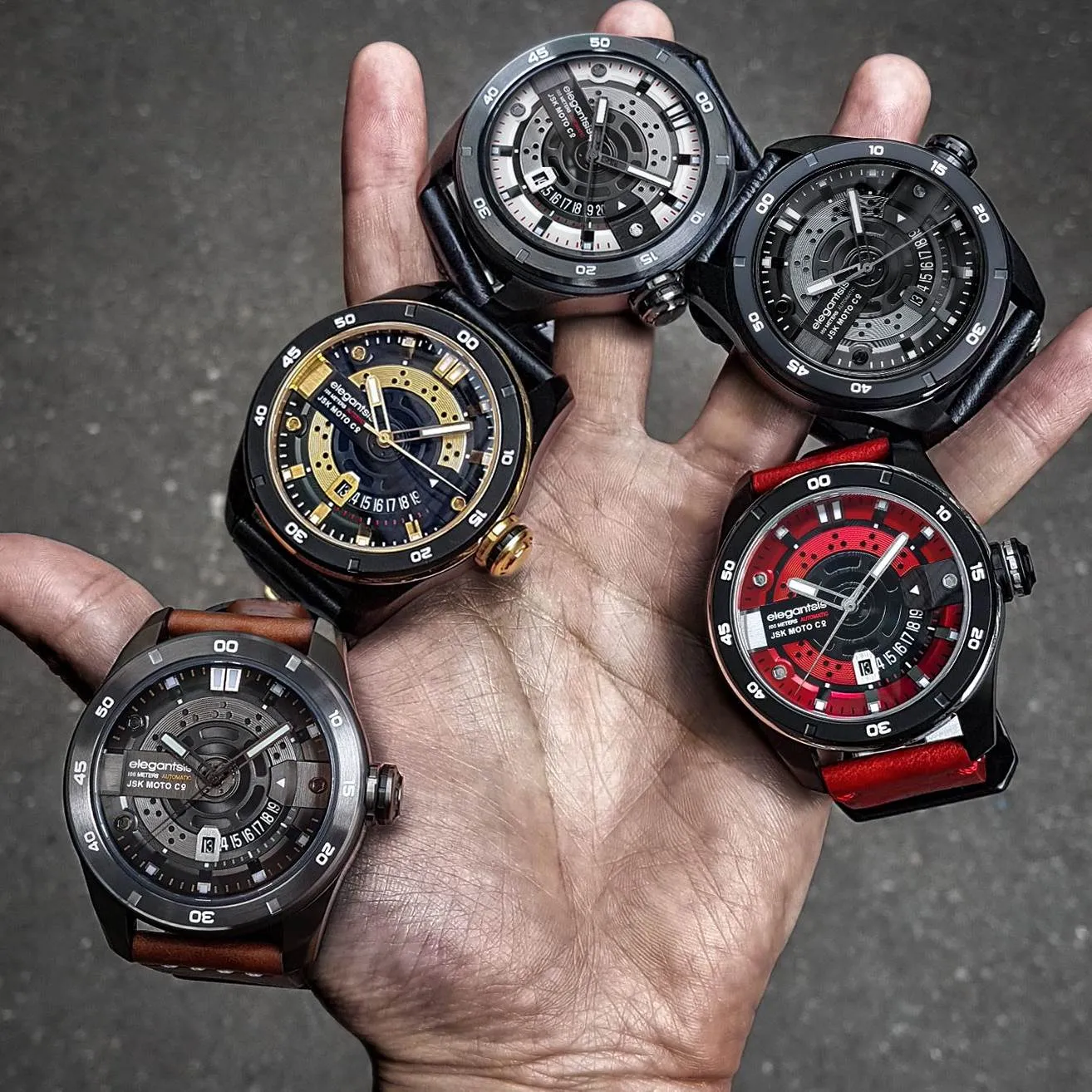 Elegantsis JSK Rhodium Omega - Limited&nbsp;Edition (Swiss&nbsp;Mvmt)