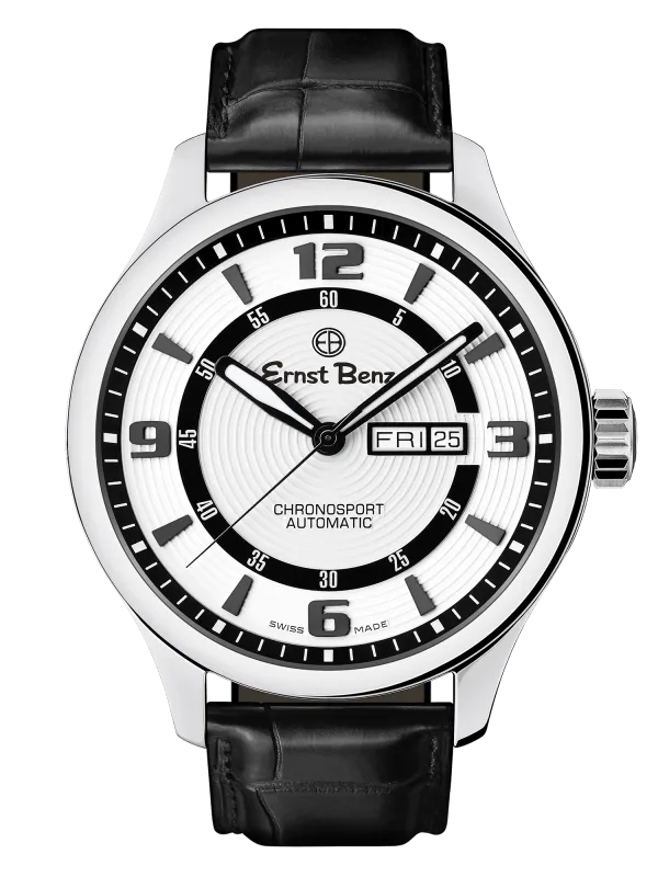 Ernst Benz ChronoSport Contemporary 47mm White Dial Automatic Men's Watch GC10222