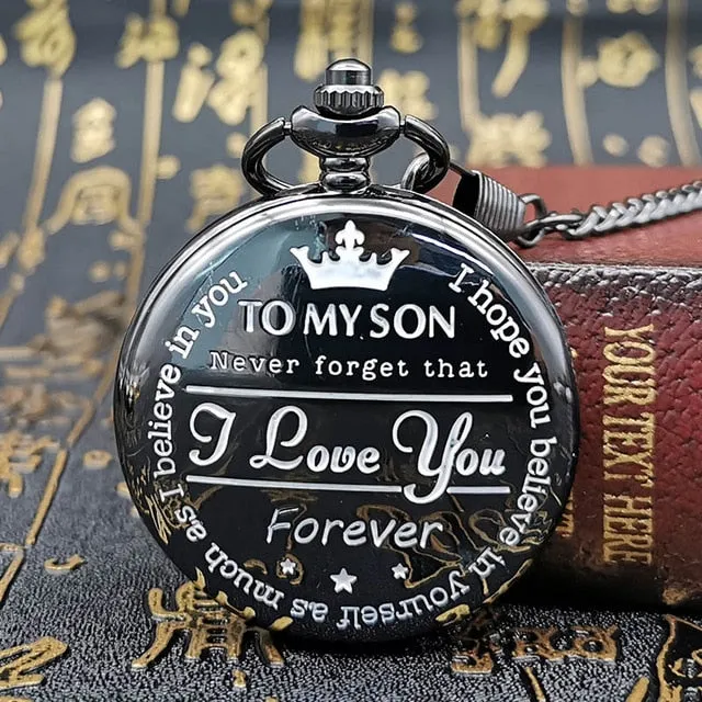 Fashion Silver/Bronze/Black/Gold Pocket Watch Smooth Quartz Pocket Watches Jewelry Alloy Chain Pendant Necklace Man Women Gift