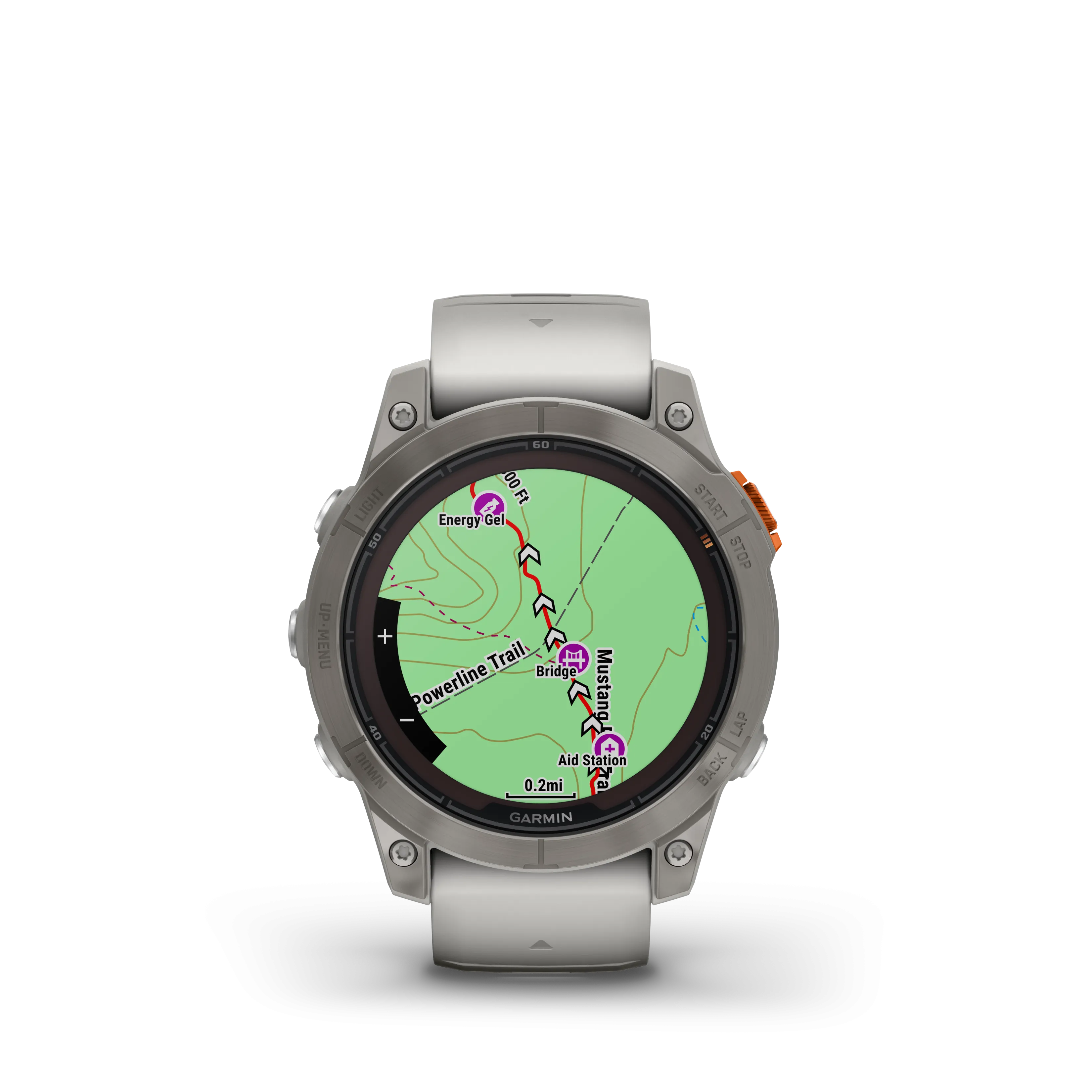 Fenix 7 Pro Sapphire Solar Titanium Gray Ember Orange Band