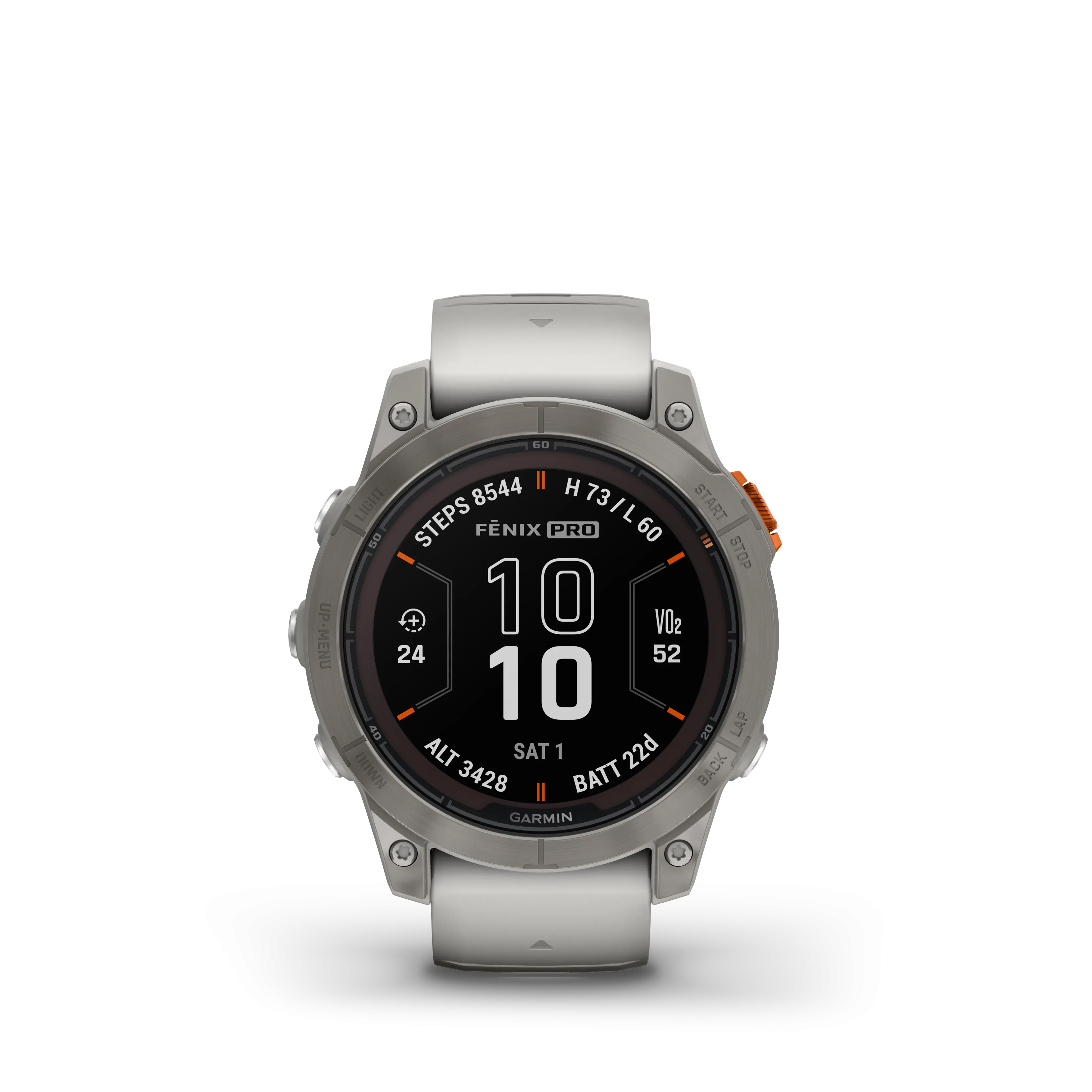 Fenix 7 Pro Sapphire Solar Titanium Gray Ember Orange Band