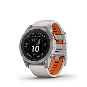 Fenix 7 Pro Sapphire Solar Titanium Gray Ember Orange Band