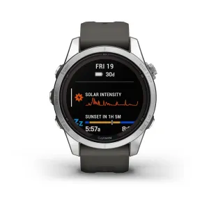 Fenix 7S Pro - Solar Edition- Silver With Graphite Band