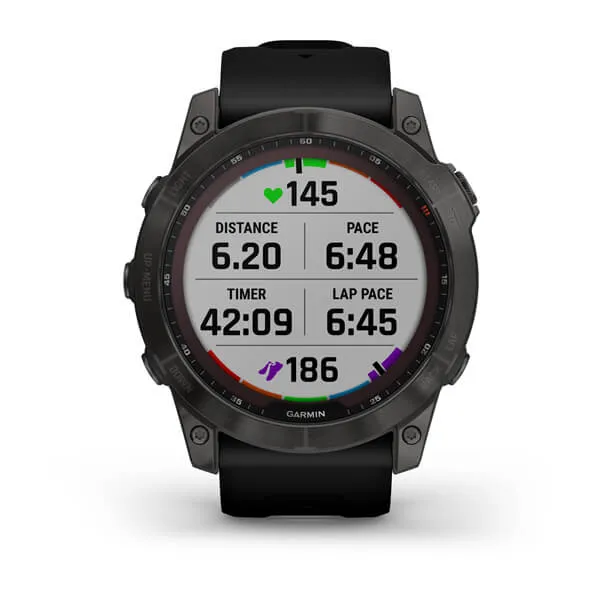 Fenix 7X Sapphire Carbon Gray Titanium With Silcone Band