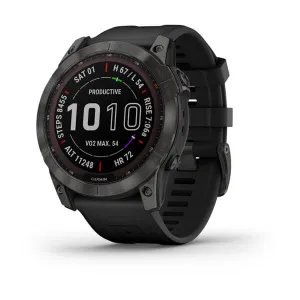 Fenix 7X Sapphire Carbon Gray Titanium With Silcone Band