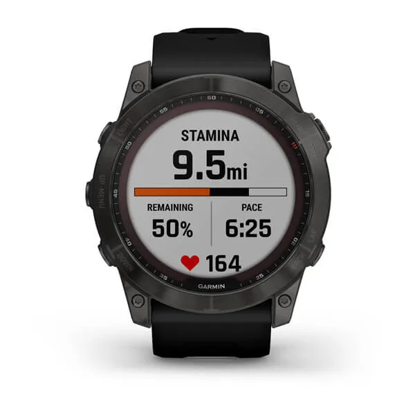 Fenix 7X Sapphire Carbon Gray Titanium With Silcone Band