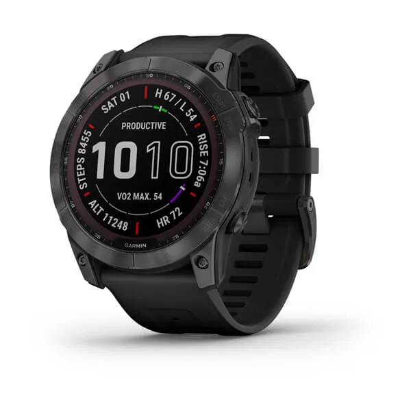 Fenix 7X Sapphire Carbon Gray Titanium With Silcone Band