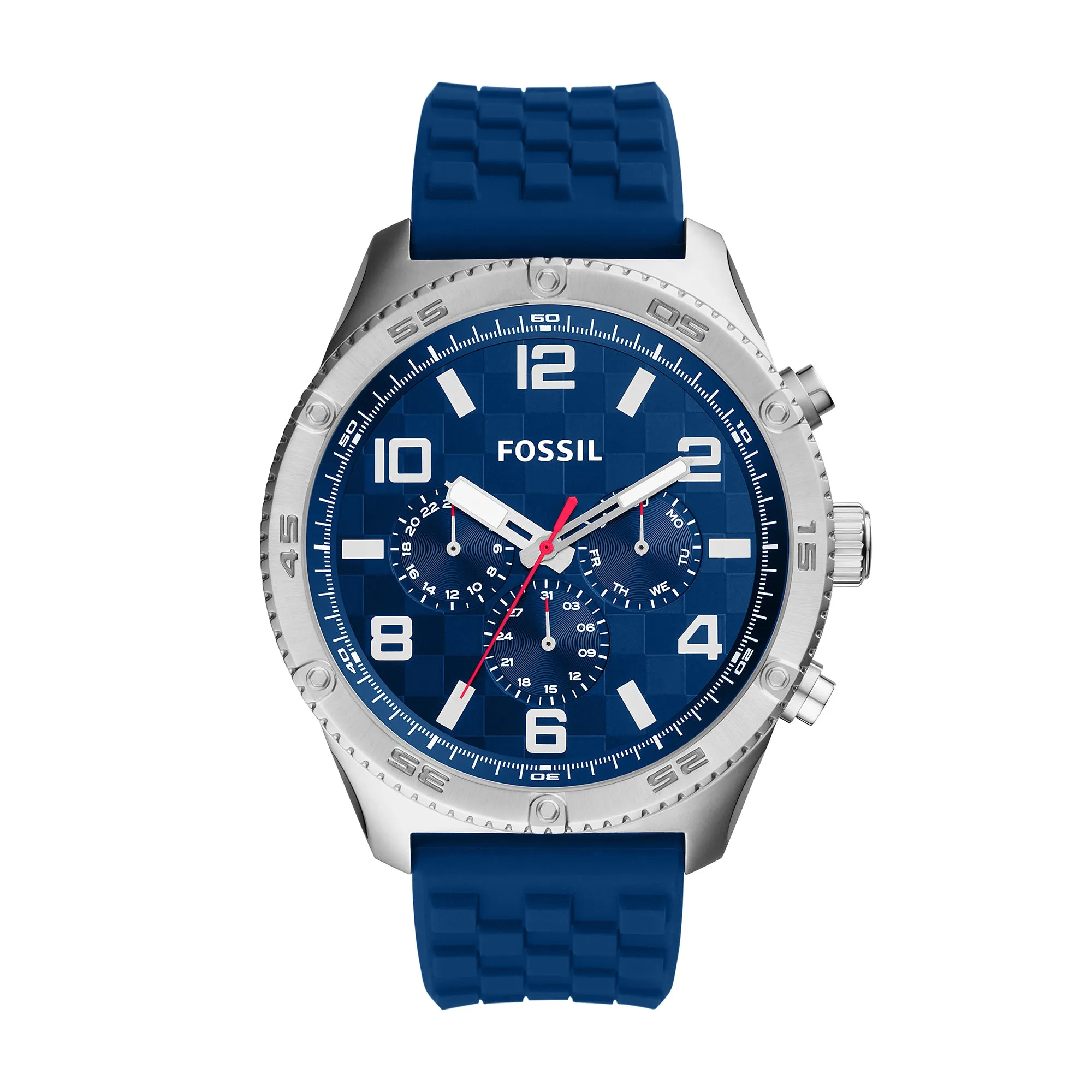 Fossil Analog Men's Watch Stainless Steel Plastic Band - BQ2558