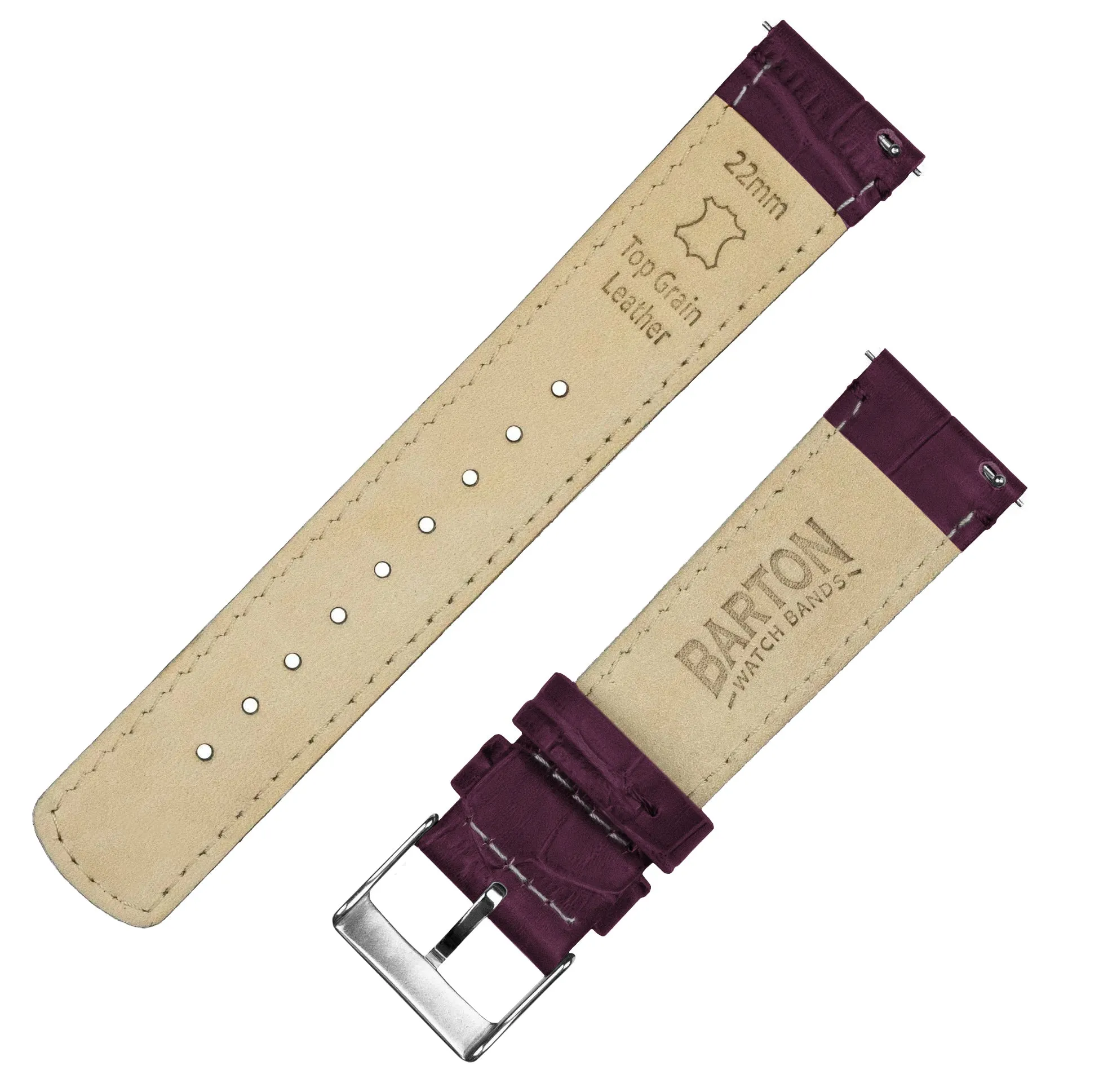 Fossil Q Merlot Alligator Grain Leather Watch Band