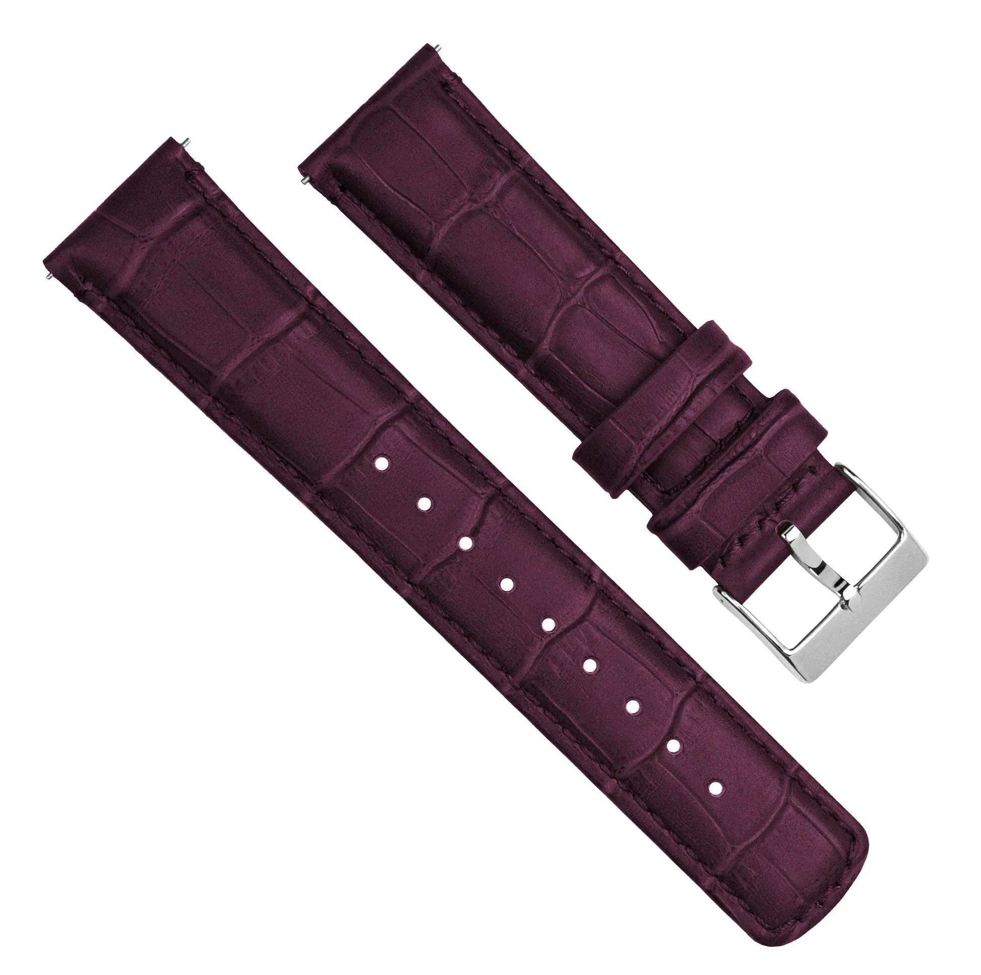 Fossil Q Merlot Alligator Grain Leather Watch Band