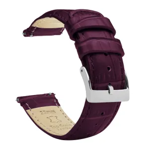Fossil Q Merlot Alligator Grain Leather Watch Band
