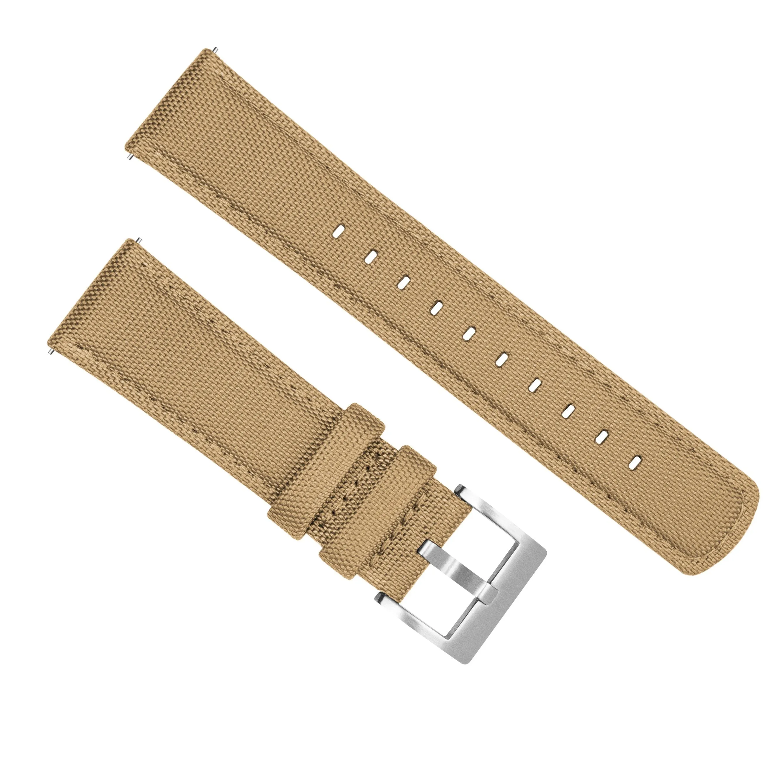 Fossil Q Sailcloth Quick Release Khaki Tan Watch Band