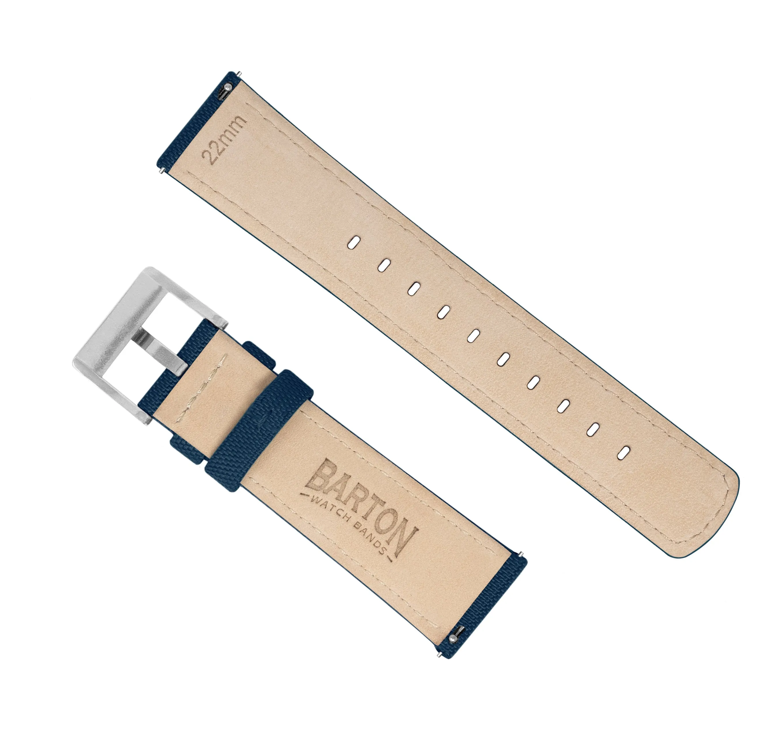 Fossil Q Sailcloth Quick Release Navy Blue Watch Band