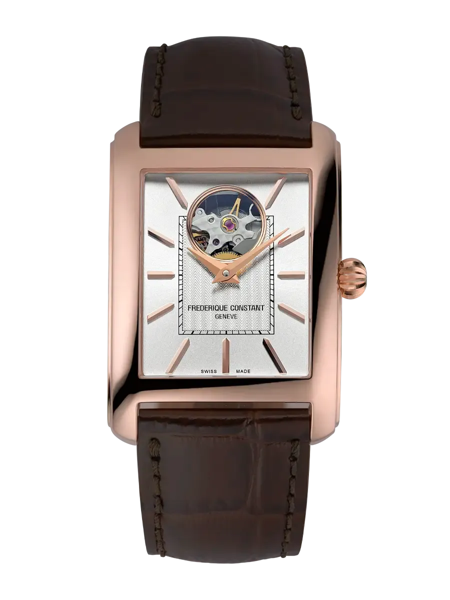 FREDERIQUE CONSTANT CLASSICS CARREE RECTANGULAR RG HEART BEAT AUTOMATIC